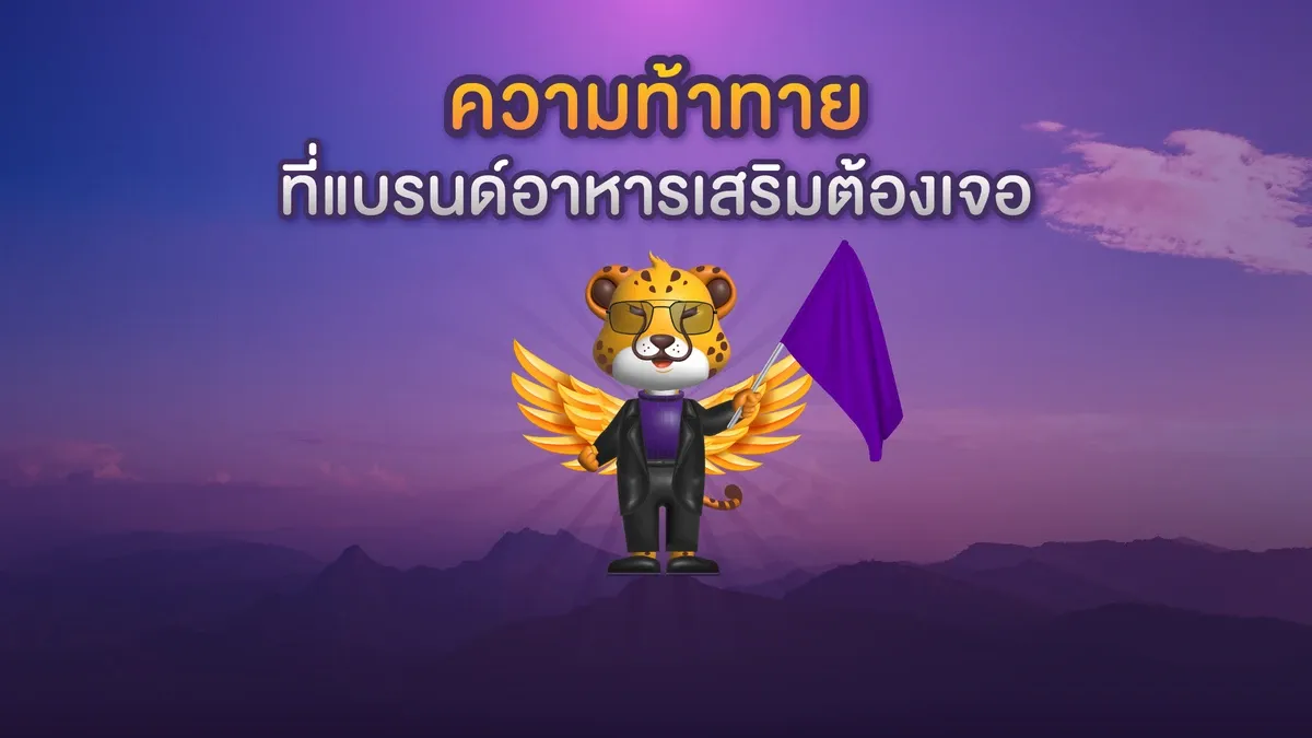 An infographic illustrating potential challenges for Thai supplement brands in 2025, focusing on market dynamics and consumer behavior.