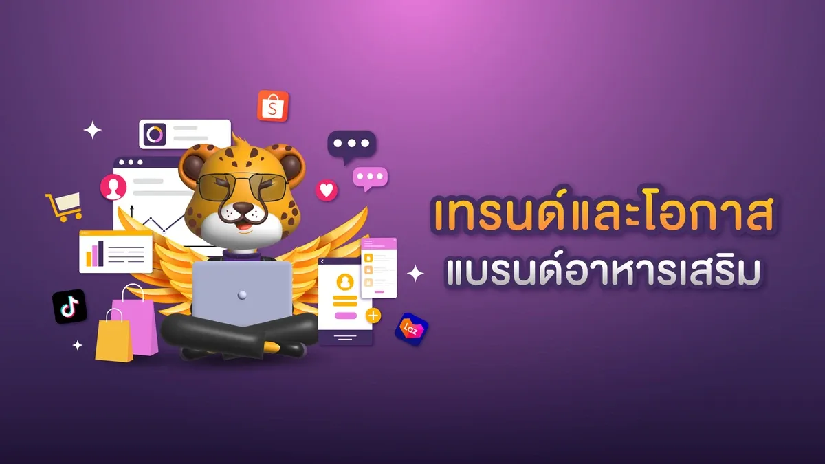 A visual representation of trends and opportunities for supplement brands in Thailand, focusing on 2025 prospects.